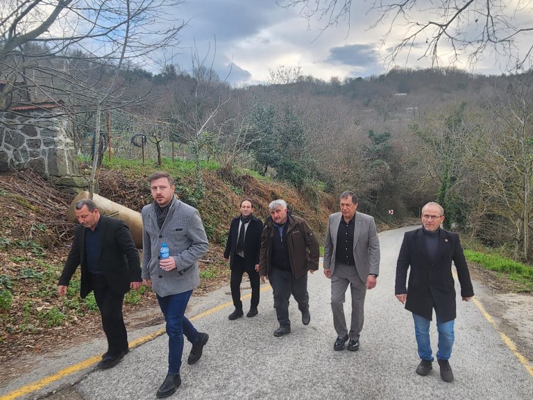 Çamçukur Köyü’nde Menfez Çalışmaları İncelendi