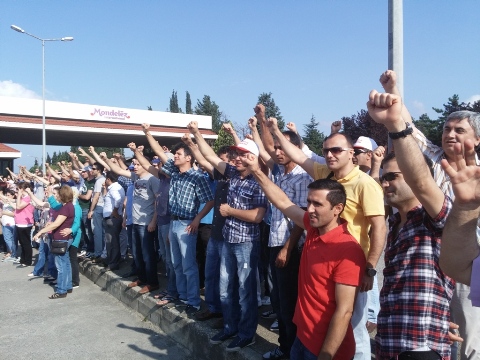 Kent Gıda greve çıktı