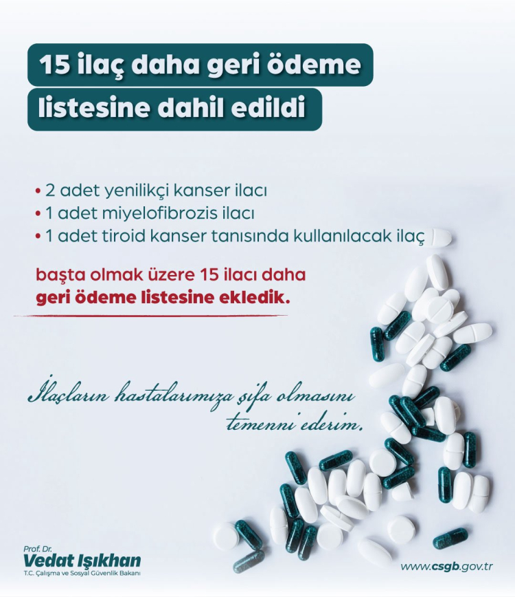 Kanser ve Kronik Hastalıklarda İlaç Erişimi Artıyor