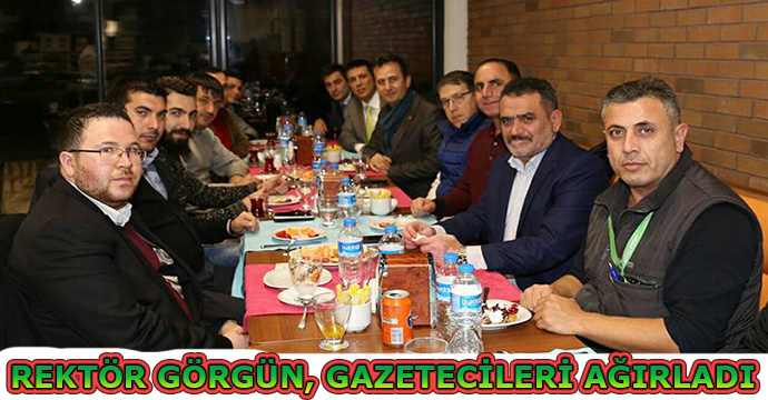 Rektör Görgün, gazetecilerle buluştu