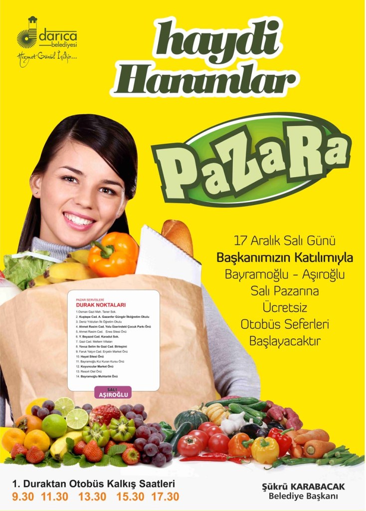 Haydi hanımlar pazara!