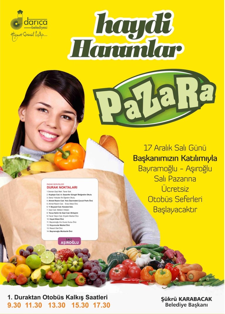 Haydi hanımlar pazara!