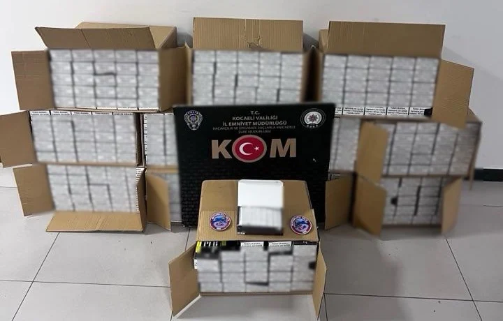 Kocaeli’de kaçak tütün operasyonu: 120 bin bandrolsüz makaron!