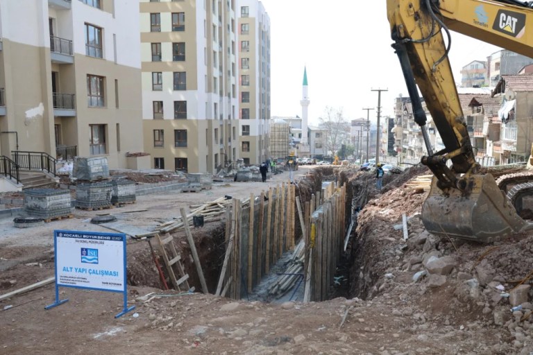 İzmit Cedit Mahallesi’nde dere ıslahı tamamlanıyor