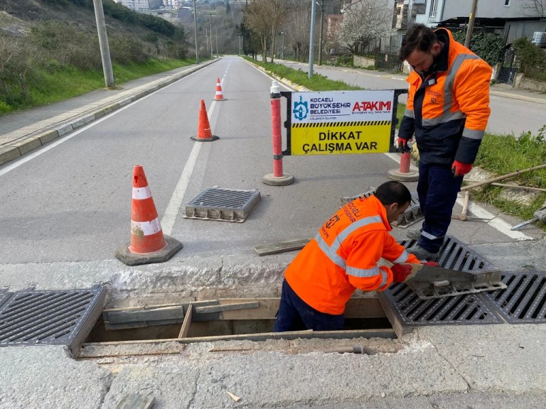 Kocaeli’de mazgal onarımları sürüyor