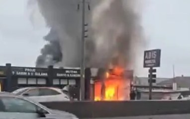 İş yeri Kocaeli’de alevlere teslim oldu!