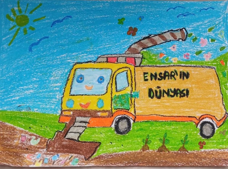 Goncalı Ensar’dan resim yarışmasında Türkiye derecesi