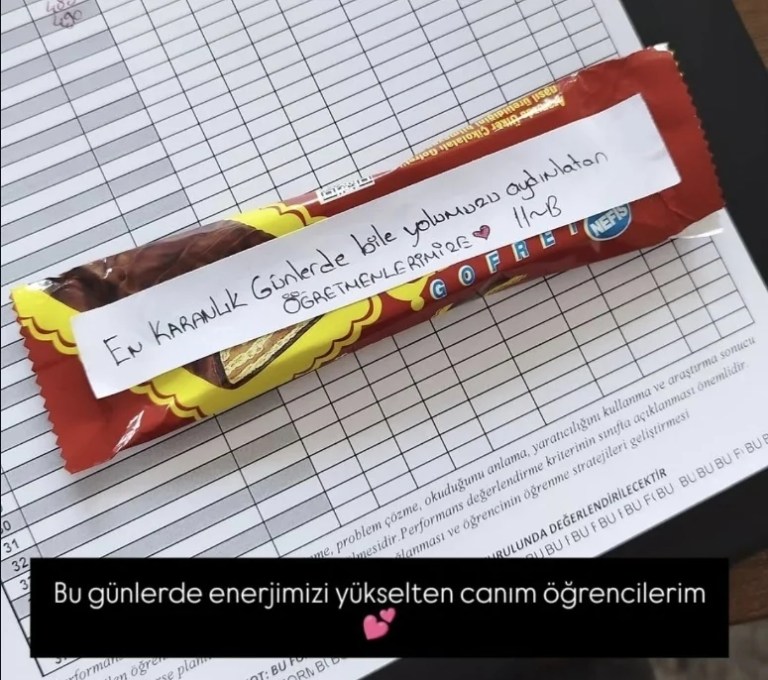 Öğrencilerden öğretmenlere anlamlı vefa mesajı