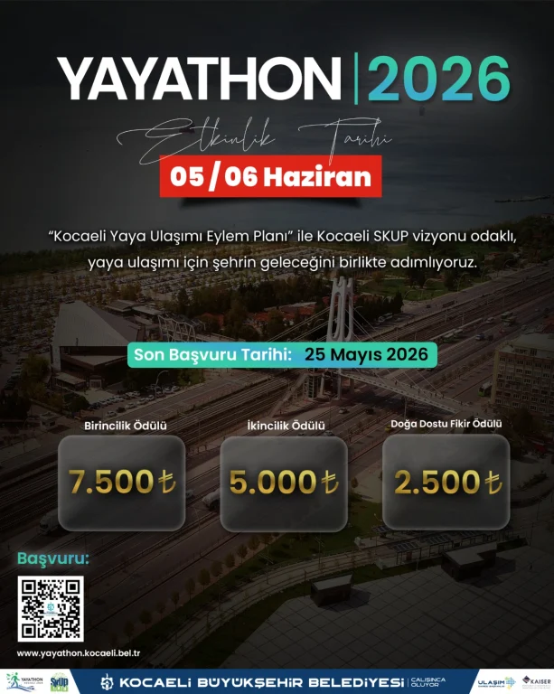 Kocaeli’de yaya çözümleri Yayathon ile geliyor
