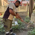 Hüseyin Paşa Camii haziresi elden geçirildi