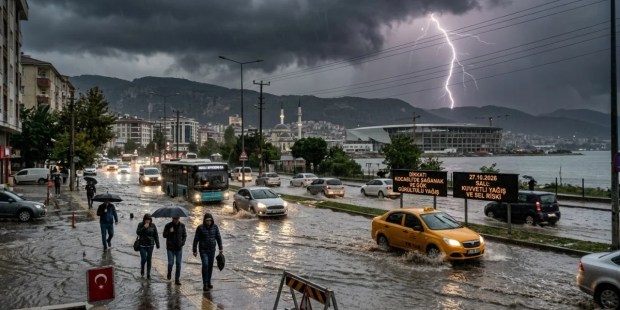 Kocaeli için kuvvetli sağanak uyarısı yapıldı