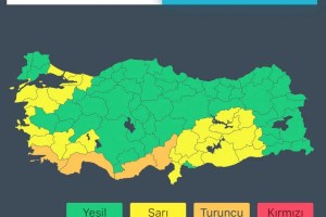 Kocaeli için sarı kodlu sağanak uyarısı